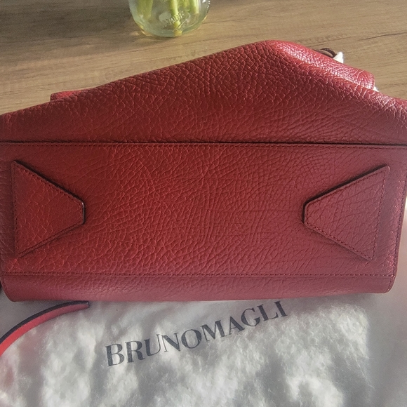 Brunomagli Small Leather Red Purse/ Bag - Picture 5 of 5